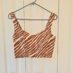 Crop Animal Print Top